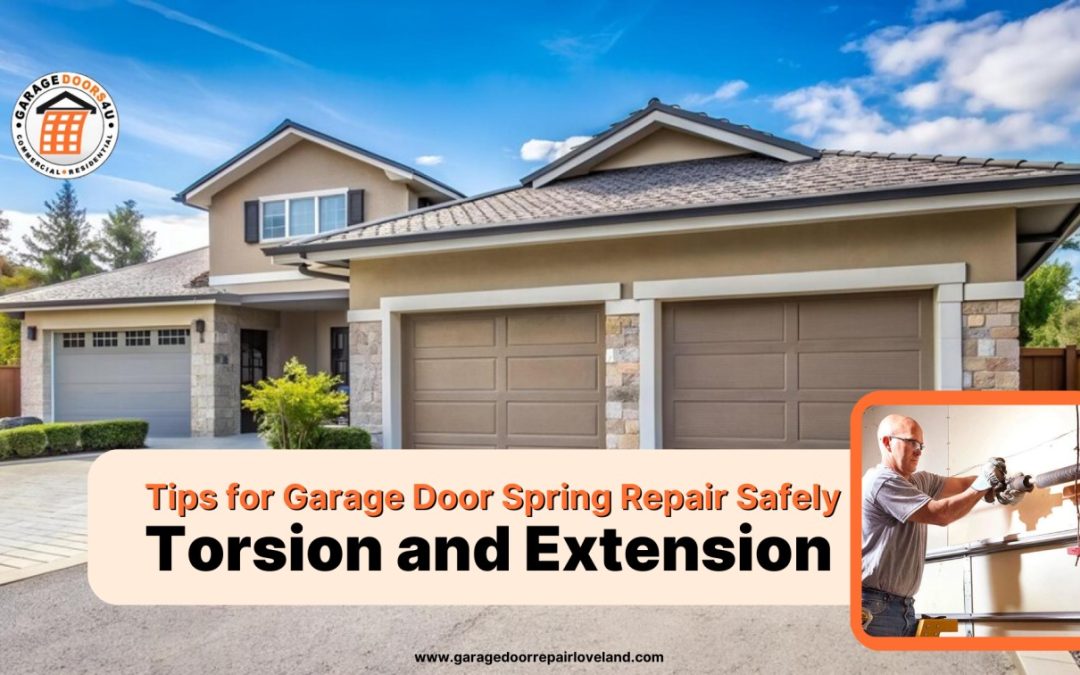 Tips for Garage Door Spring Repair Safely: Torsion and Extension